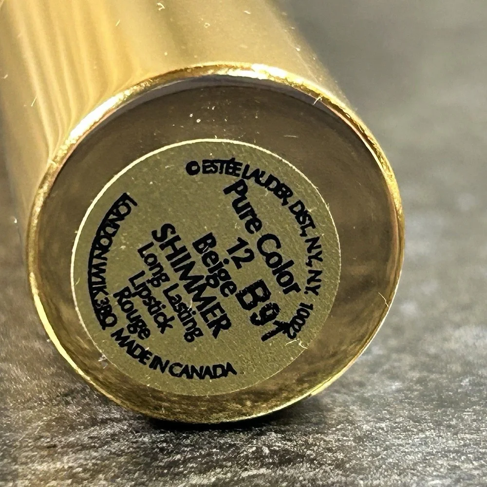 New Estee Lauder Pure Color Long Lasting Lipstick 12 BEIGE‎ SHIMMER Full Size